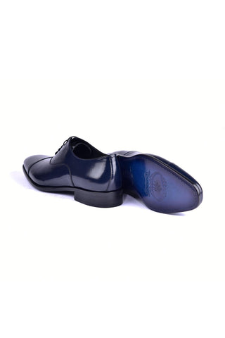 Corrente 6265 Patent Oxford - Navy-AmbrogioShoes