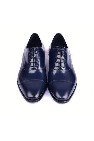 Corrente 6265 Patent Oxford - Navy-AmbrogioShoes