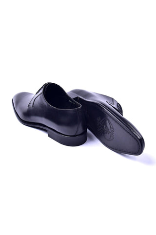 Corrente 6291 Leather Derby - Black-AmbrogioShoes