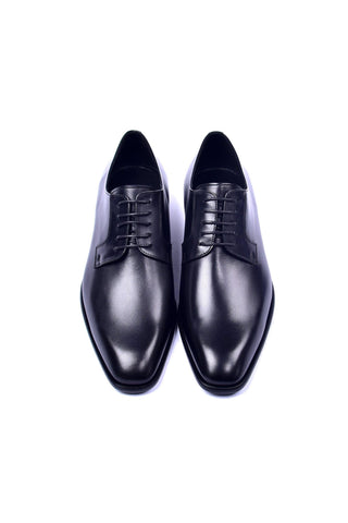 Corrente 6291 Leather Derby - Black-AmbrogioShoes