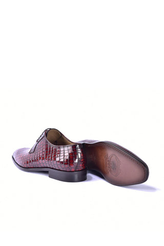 Corrente 6291C Embossed Leather Derby - Tan-AmbrogioShoes