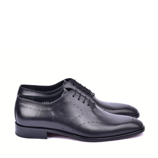 Corrente 6292 Leather Oxford - Black-AmbrogioShoes