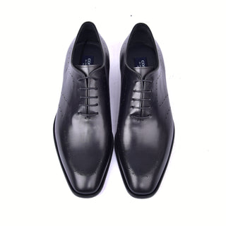 Corrente 6292 Leather Oxford - Black-AmbrogioShoes