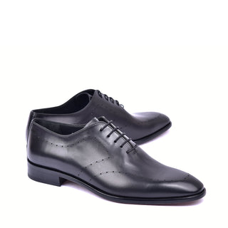 Corrente 6292 Leather Oxford - Black-AmbrogioShoes