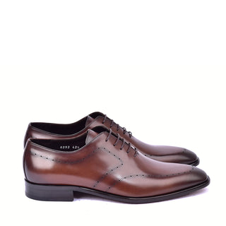 Corrente 6292 Leather Oxford - Brown-AmbrogioShoes