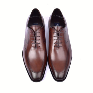 Corrente 6292 Leather Oxford - Brown-AmbrogioShoes