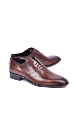 Corrente 6292 Leather Oxford - Brown-AmbrogioShoes