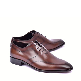 Corrente 6292 Leather Oxford - Brown-AmbrogioShoes