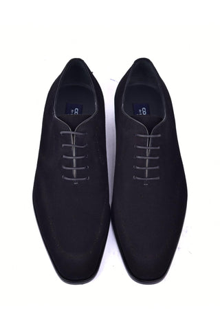 Corrente 6292S Suede Oxford - Black-AmbrogioShoes