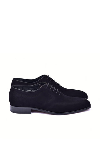 Corrente 6292S Suede Oxford - Black-AmbrogioShoes
