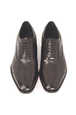 Corrente 6694 Leather Oxford - Black-AmbrogioShoes