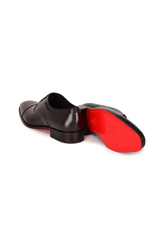 Corrente 6694 Leather Oxford - Black-AmbrogioShoes