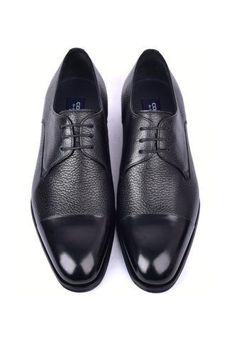 Corrente 6793 Deer Derby - Black-AmbrogioShoes
