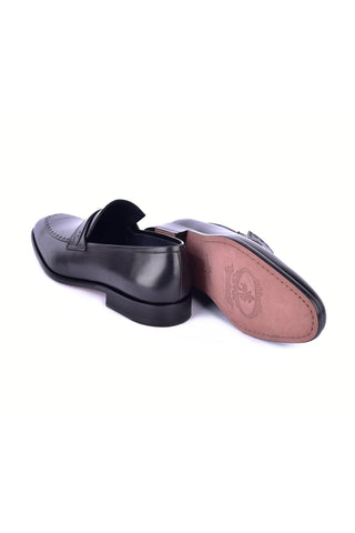 Corrente 6797 Buffalo Loafer - Black-AmbrogioShoes