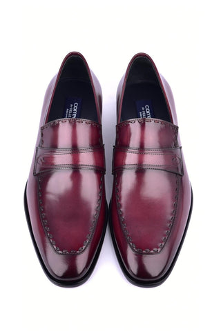 Corrente 6797 Buffalo Penny Loafer - Cordovan-AmbrogioShoes