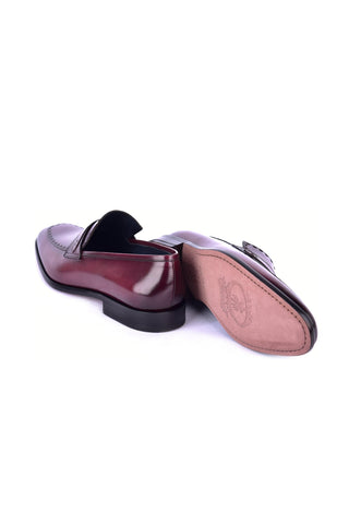 Corrente 6797 Buffalo Penny Loafer - Cordovan-AmbrogioShoes