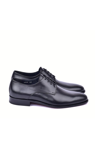 Corrente 6806 Leather Derby - Black-AmbrogioShoes