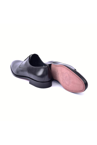 Corrente 6806 Leather Derby - Black-AmbrogioShoes