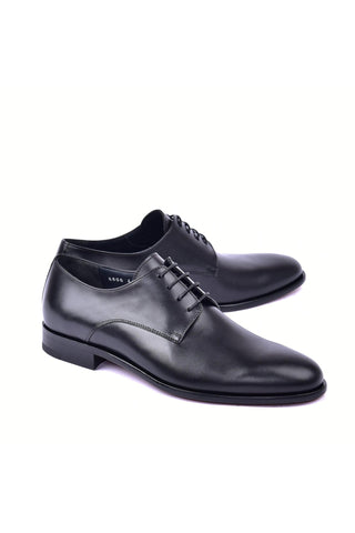 Corrente 6806 Leather Derby - Black-AmbrogioShoes