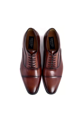 Corrente 6806 Leather Oxford - Tan-AmbrogioShoes