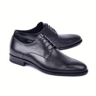 Corrente 6806 Men's Shoes Black Calf-Skin Leather Derby (CRT1492)-AmbrogioShoes