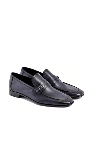 Corrente 7256 Nappa Loafer - Navy-AmbrogioShoes