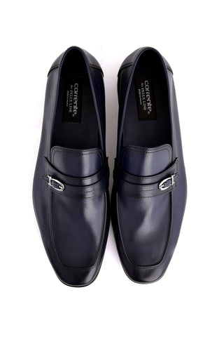 Corrente 7256 Nappa Loafer - Navy-AmbrogioShoes