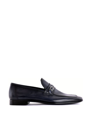 Corrente 7256 Nappa Loafer - Navy-AmbrogioShoes