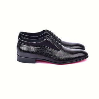 Corrente 7355 Men's Shoes Black Polished Leather Formal Oxfords (CRT1484)-AmbrogioShoes