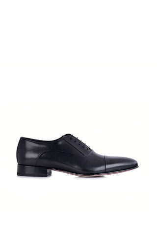 Corrente 7368 Leather Oxford - Black-AmbrogioShoes