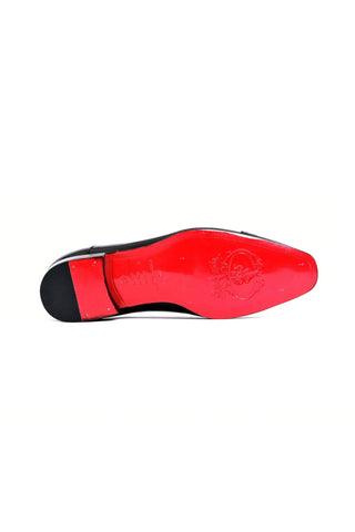 Corrente 7368P Patent Cap-Toe Oxford - Black-AmbrogioShoes