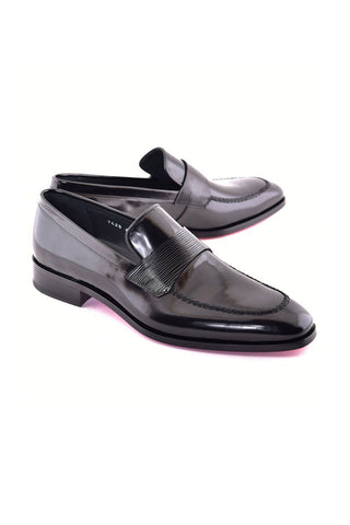 Corrente 7425 Luxe Leather Loafer - Black