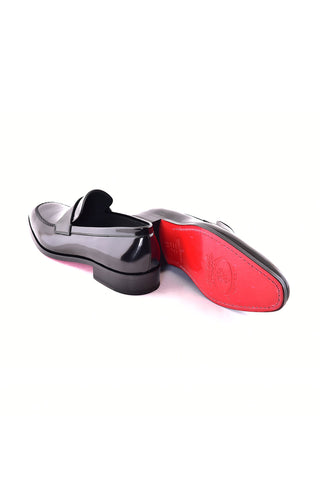 Corrente 7425 Luxe Leather Loafer - Black-AmbrogioShoes