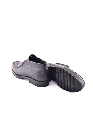 Corrente 7520 Leather Chukka Boot - Black-AmbrogioShoes