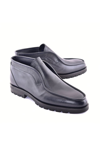 Corrente 7520 Leather Chukka Boot - Navy-AmbrogioShoes