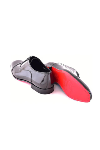 Corrente 7645 Patent Oxford - Black-AmbrogioShoes