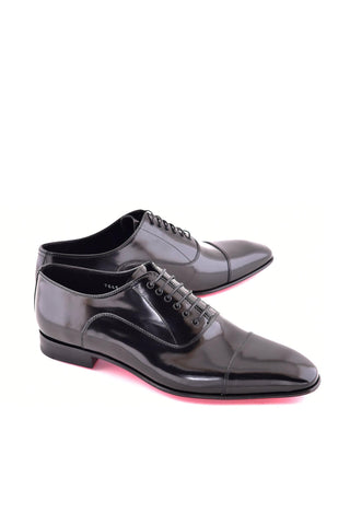 Corrente 7645 Patent Oxford - Black-AmbrogioShoes