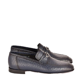 Corrente 7652 Python Horsebit Loafers - Navy-AmbrogioShoes