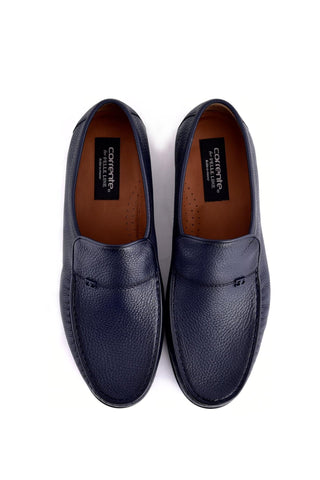 Corrente 7806 Deer Loafer - Navy-AmbrogioShoes