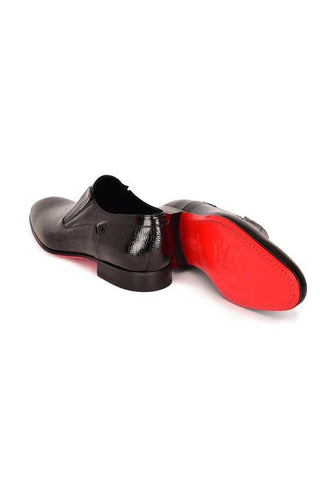 Corrente 7868V Hi-Shine Calf-Skin Leather Plain Toe Formal Loafer (CRT1524)-AmbrogioShoes