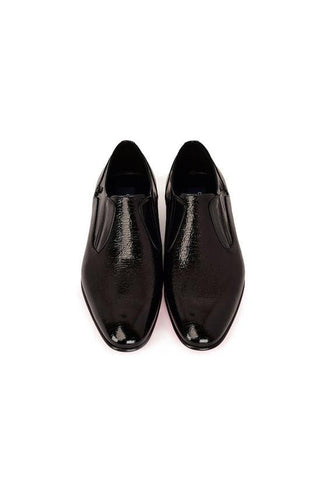 Corrente 7868V Hi-Shine Calf-Skin Leather Plain Toe Formal Loafer (CRT1524)-AmbrogioShoes