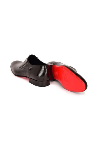 Corrente 7868V Vita Leather Loafer - Black-AmbrogioShoes