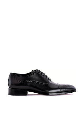 Corrente 7960 Leather Oxford - Black-AmbrogioShoes