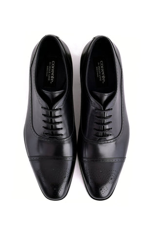 Corrente 7960 Leather Oxford - Black-AmbrogioShoes