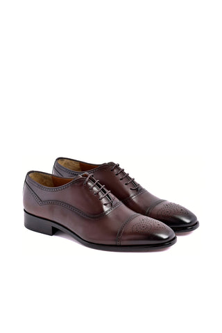 Corrente 7960 Leather Oxford - Brown-AmbrogioShoes