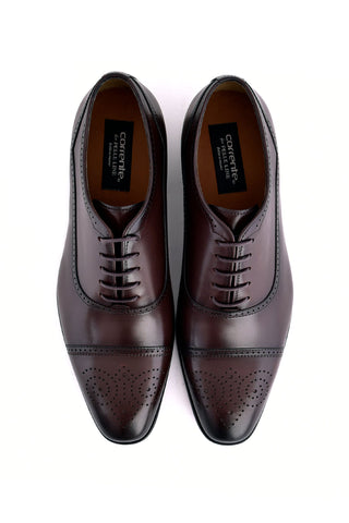Corrente 7960 Leather Oxford - Brown-AmbrogioShoes
