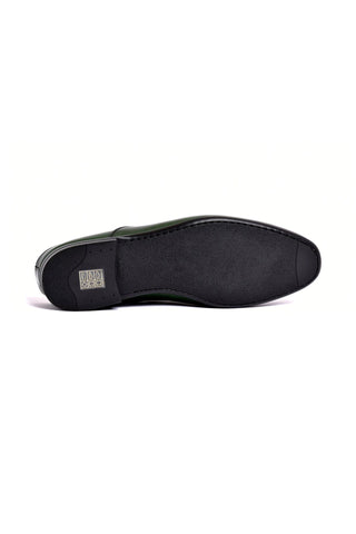 Corrente 8248 Leather Horse-Bit Mule - Green-AmbrogioShoes