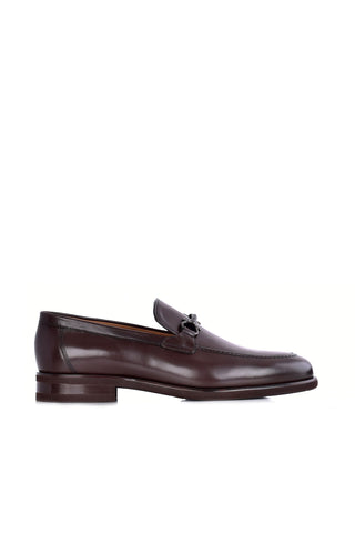 Corrente 8413 Leather Horse-Bit Loafer - Brown-AmbrogioShoes