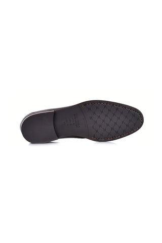 Corrente 8413 Leather Horse-Bit Loafer - Brown-AmbrogioShoes