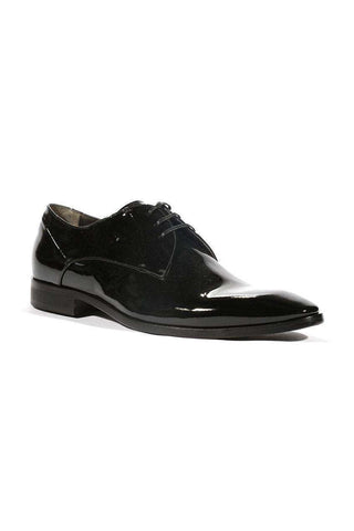 Corvari Designer Vernice Black Patent Oxfords (COR1003)-AmbrogioShoes